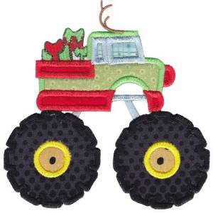 Picture of Applique Monster Truck Machine Embroidery Design