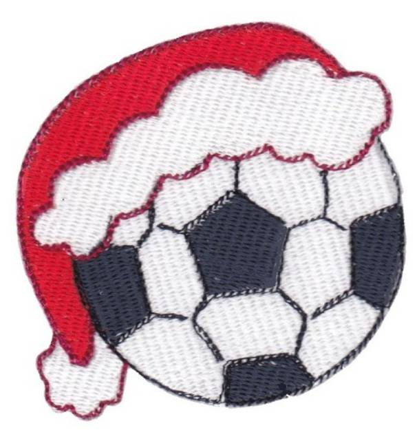 Picture of Xmas Soccer Ball Machine Embroidery Design