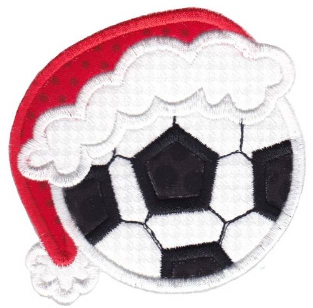 Picture of Applique Soccer Ball Machine Embroidery Design