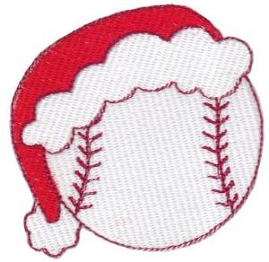 Picture of Xmas Baseball Machine Embroidery Design