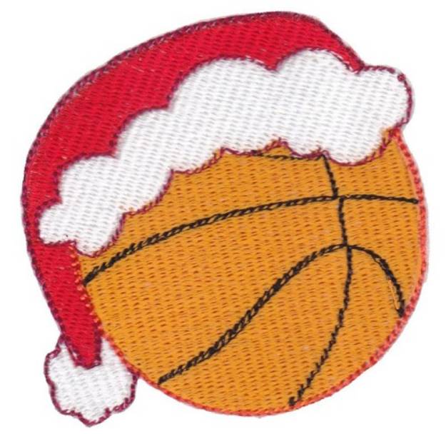 Picture of Xmas Basketball Machine Embroidery Design