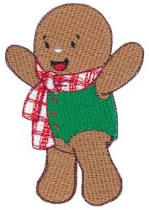 Picture of Gingerbread Boy Machine Embroidery Design