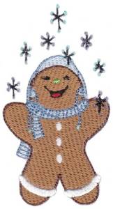 Picture of Gingerbread Snowflakes Machine Embroidery Design