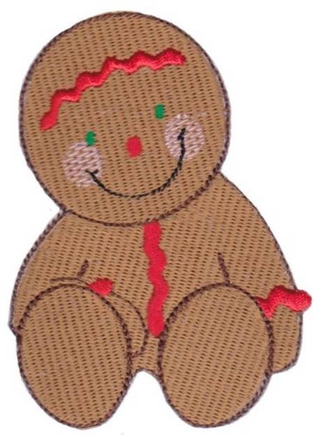 Picture of Christmas Gingerbread Machine Embroidery Design
