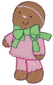 Picture of Girl Gingerbread Machine Embroidery Design