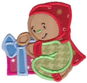 Picture of Applique Gift & Gingerbread Machine Embroidery Design