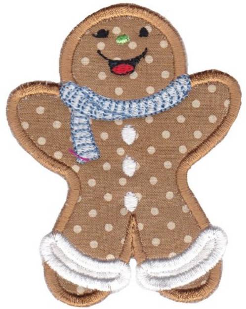 Picture of Jolly Gingerbread Machine Embroidery Design