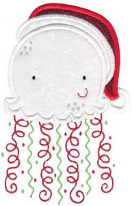 Picture of Xmas Jellyfish Machine Embroidery Design