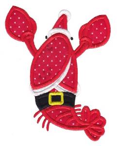 Picture of Christmas Lobster Machine Embroidery Design