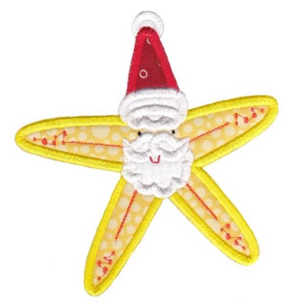 Picture of Xmas Starfish Machine Embroidery Design