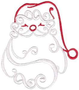 Picture of Swirly Santa Machine Embroidery Design