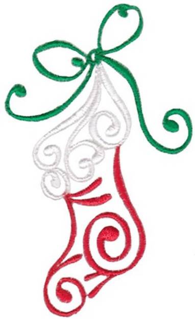 Picture of Swirly Stocking Machine Embroidery Design