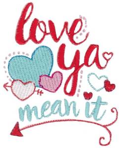Picture of Love Ya Machine Embroidery Design