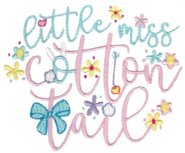 Picture of Miss Cotton Tail Machine Embroidery Design