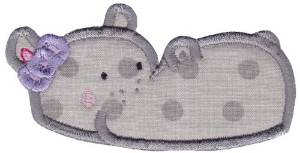 Picture of Hippo Head Machine Embroidery Design