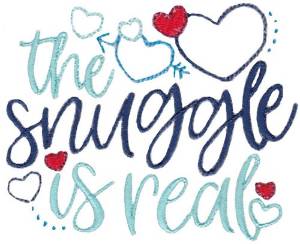 Picture of Snuggle Is Real Machine Embroidery Design