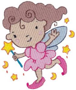 Picture of Night Sky Fairy Machine Embroidery Design