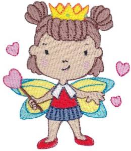 Picture of Heart Fairy Machine Embroidery Design