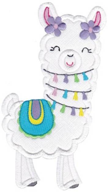 Picture of Happy Llama Machine Embroidery Design