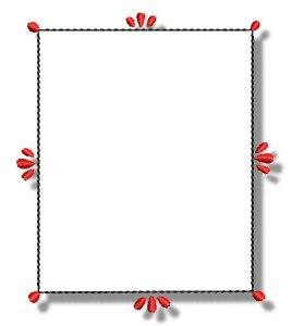 Picture of Rectangle Frame Machine Embroidery Design
