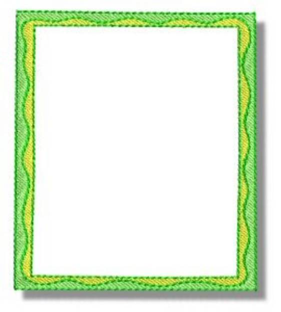 Picture of Green Frame Machine Embroidery Design