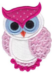 Picture of Pink Owl Machine Embroidery Design