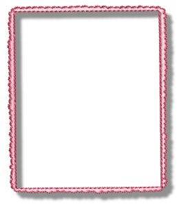 Picture of Pink Frame Machine Embroidery Design