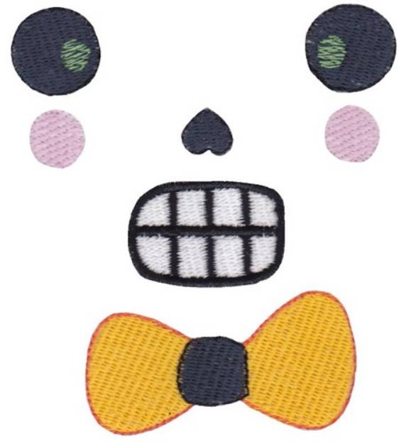 Picture of Skull Face Machine Embroidery Design