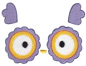 Picture of Owl Face Machine Embroidery Design