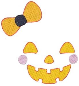 Picture of Pumpkin Face Machine Embroidery Design