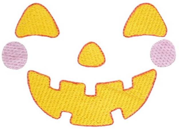 Picture of Jack-O-Lantern Face Machine Embroidery Design