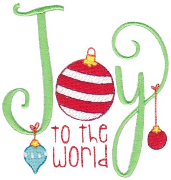 Picture of Joy To World Machine Embroidery Design