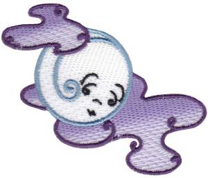 Picture of Halloween Moon Machine Embroidery Design