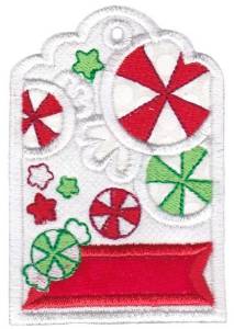 Picture of Candy Tag Machine Embroidery Design