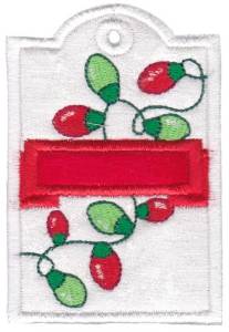Picture of Xmas Tag Machine Embroidery Design