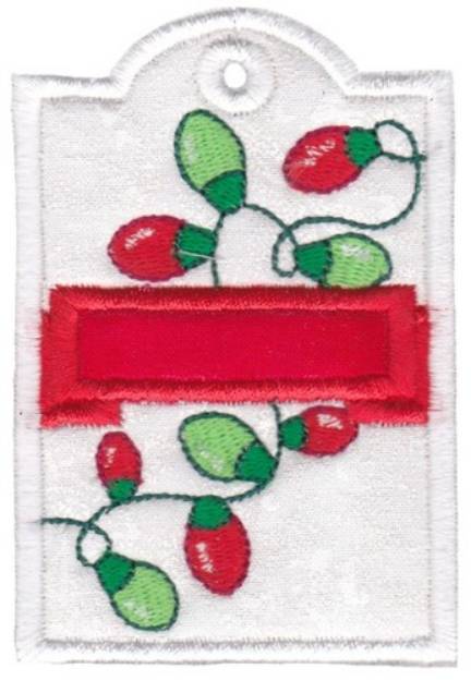 Picture of Xmas Tag Machine Embroidery Design