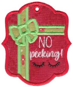 Picture of No Peeking Machine Embroidery Design