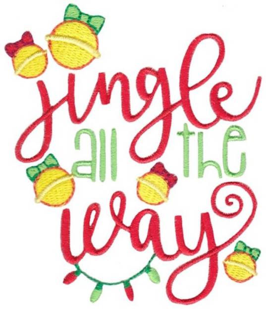 Picture of Jingle All Way Machine Embroidery Design