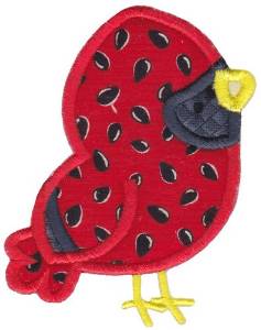 Picture of Applique Cardinal Machine Embroidery Design