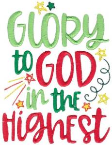 Picture of Glory To God In The Highest Machine Embroidery Design