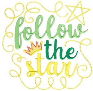Picture of FollowThe Star Machine Embroidery Design