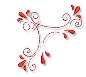 Picture of Redwork Doodle Machine Embroidery Design