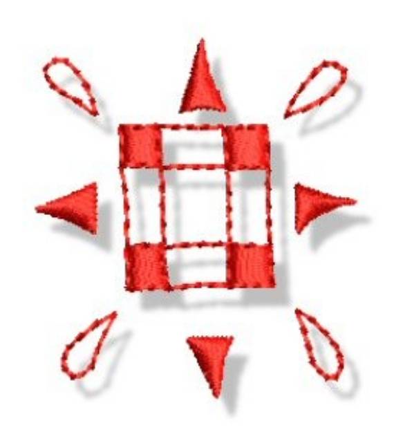 Picture of Redwork Doodle Machine Embroidery Design