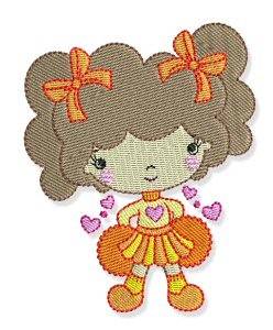 Picture of cheerleaders Machine Embroidery Design
