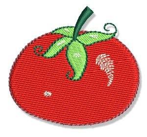 Picture of Swirly Cookbook Tomato Machine Embroidery Design