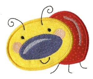 Picture of Doodle Bugs Applique Machine Embroidery Design