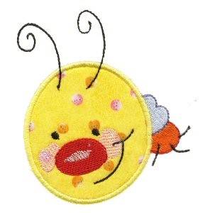 Picture of Doodle Bugs Applique Machine Embroidery Design