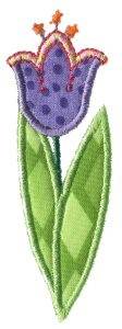 Picture of Doodle Bugs Flower Applique Machine Embroidery Design