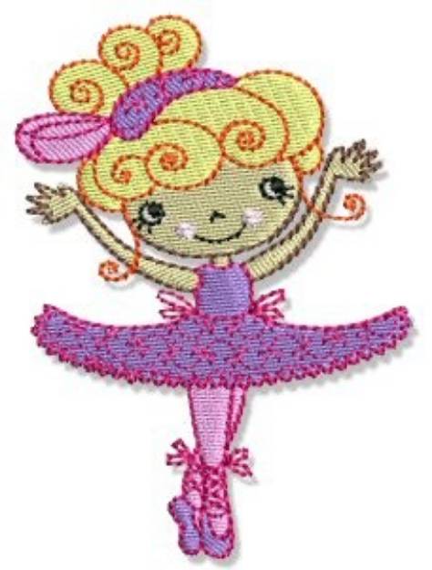 Picture of Ballet Cutie Machine Embroidery Design