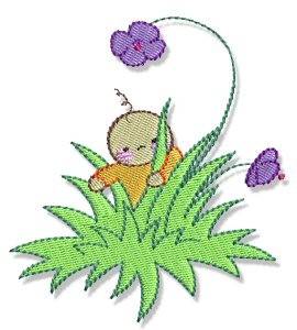 Picture of Bubbaboo In Spring Machine Embroidery Design